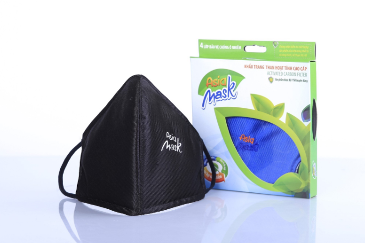 Giới thiệu Khẩu Trang Trơn Chống Bụi, Ô Nhiễm & Virus Than Hoạt Tính AsiaMask Chuẩn N95 - ĐEN gioi thieu khau trang tron chong bui o nhiem virus than hoat tinh asiamask chuan n95 den