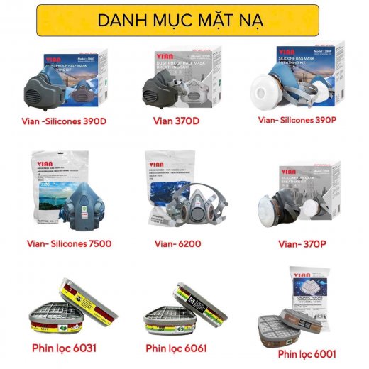 Mặt nạ lọc độc VIAN (chính hãng) Mặt nạ lọc độc VIAN (chính hãng)