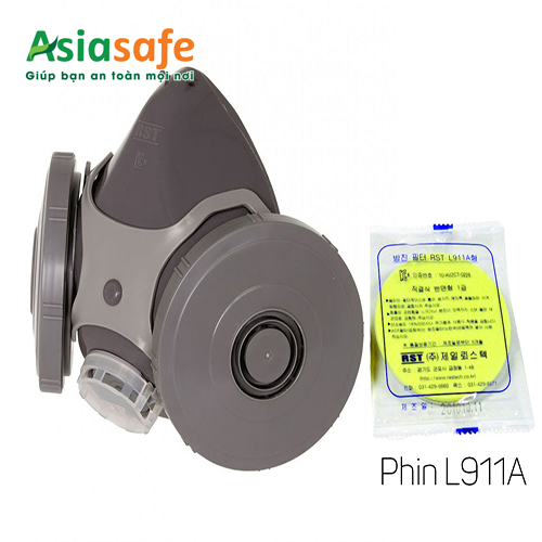 Mặt nạ phòng bụi Restech RM 200 + Phin L911A chống vi khuẩn, virus, bụi