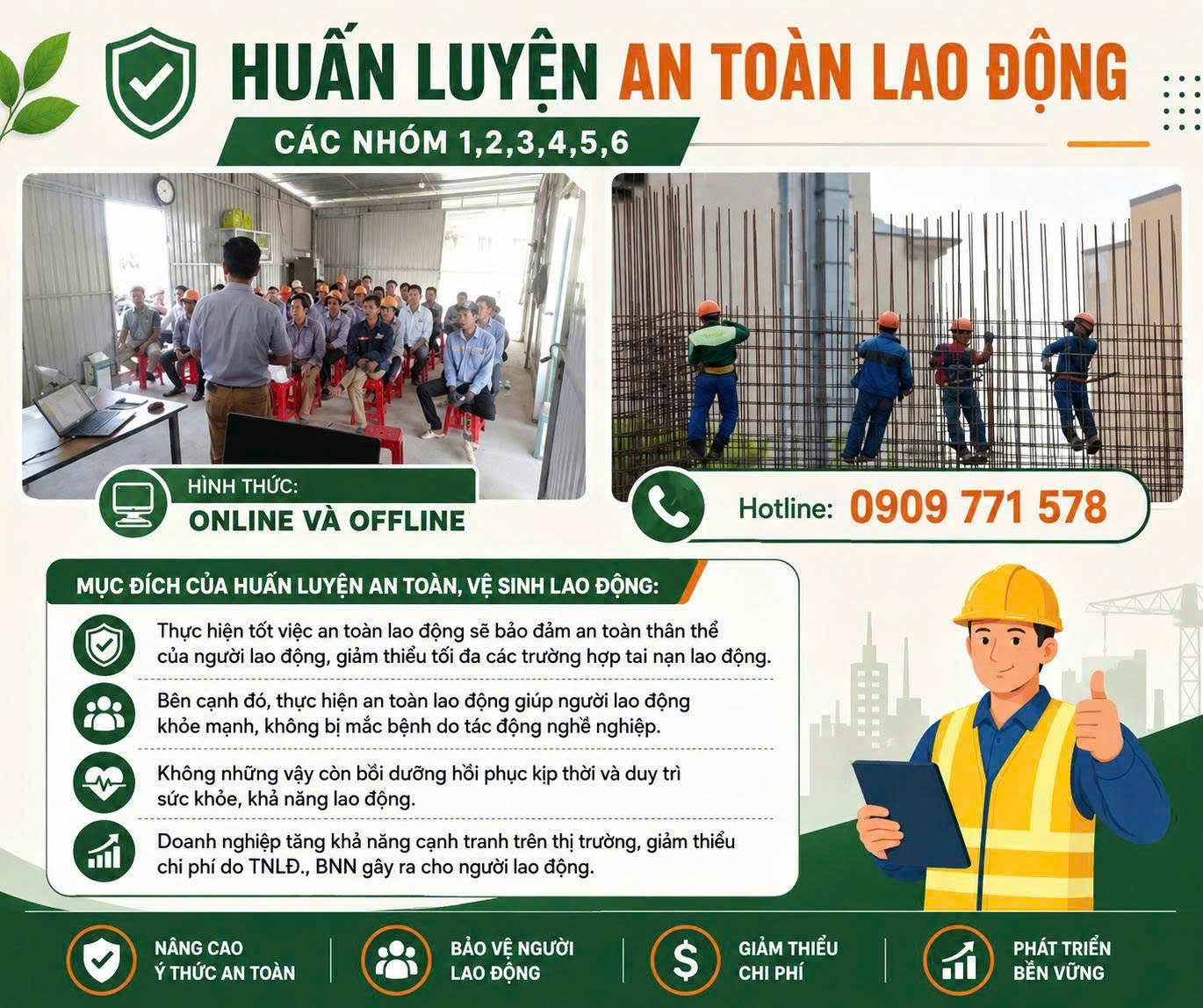 HUẤN LUYỆN AN TOÀN VỆ SINH LAO ĐỘNG (Theo nghị định 44/2016/NĐ-CP, nghị định 140/2018/NĐ-CP, thông tư 06/2020/TT-BLĐTBXH) huan luyen an toan ve sinh lao dong theo nghi dinh 442016nd cp nghi dinh 1402018nd cp thong tu 062020tt bldtbxh