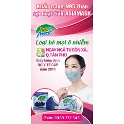 Khẩu trang than hoạt tính Asia Mask ( do Asia Safe sản xuất độc quyền)