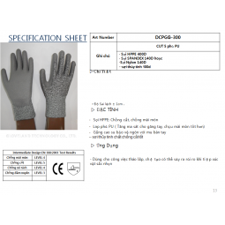 Găng tay chống cắt cấp độ 5 Hàn Quốc