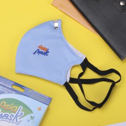 Khẩu trang than hoạt tính 4 lớp Asia Mask ( xé dán, xanh nhạt)