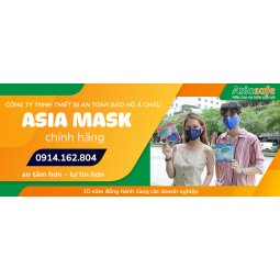 Khẩu trang vải than hoạt tính Asia Mask (dây thun có nút điều chỉnh)