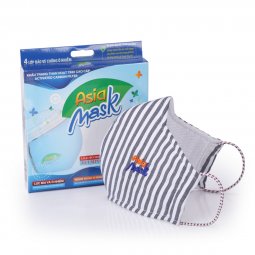 (Màu mới T10.22) Khẩu trang than sợi hoạt tính Asia Mask