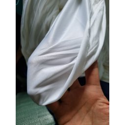 Vải lau hạt dẻ màu trắng ngà