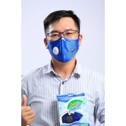 Khẩu trang than hoạt tính ASIAMASK xanh dương 