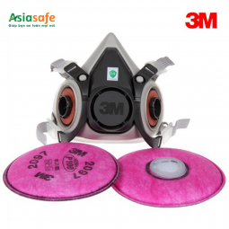 Mặt nạ 3M 6100 + Phin 2097 chống virus, vi khuẩn, bụi