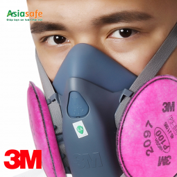 Mặt nạ 3M 7502 + Phin 2097 chống virus, vi khuẩn, bụi