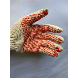 Găng tay len 70gr chấm hạt nhựa PVC