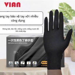 Găng tay nitrile dùng một lần siêu co giãn hiệu VIAN