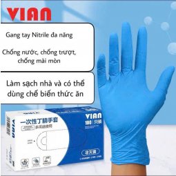 Găng tay nitrile dùng một lần siêu co giãn hiệu VIAN