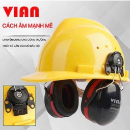 Nón nhựa bảo hộ kết hợp phôn giảm ồn VIAN