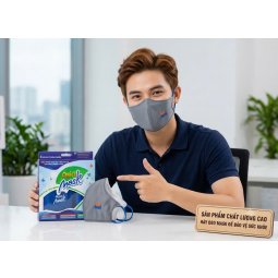 Khẩu trang vải 4 lớp than hoạt tính Asia Mask