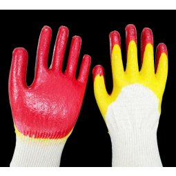 Găng tay sợi phủ latex ( hàng xuất khẩu) 60gr